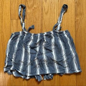 HOLLISTER crop top adjustable removable straps